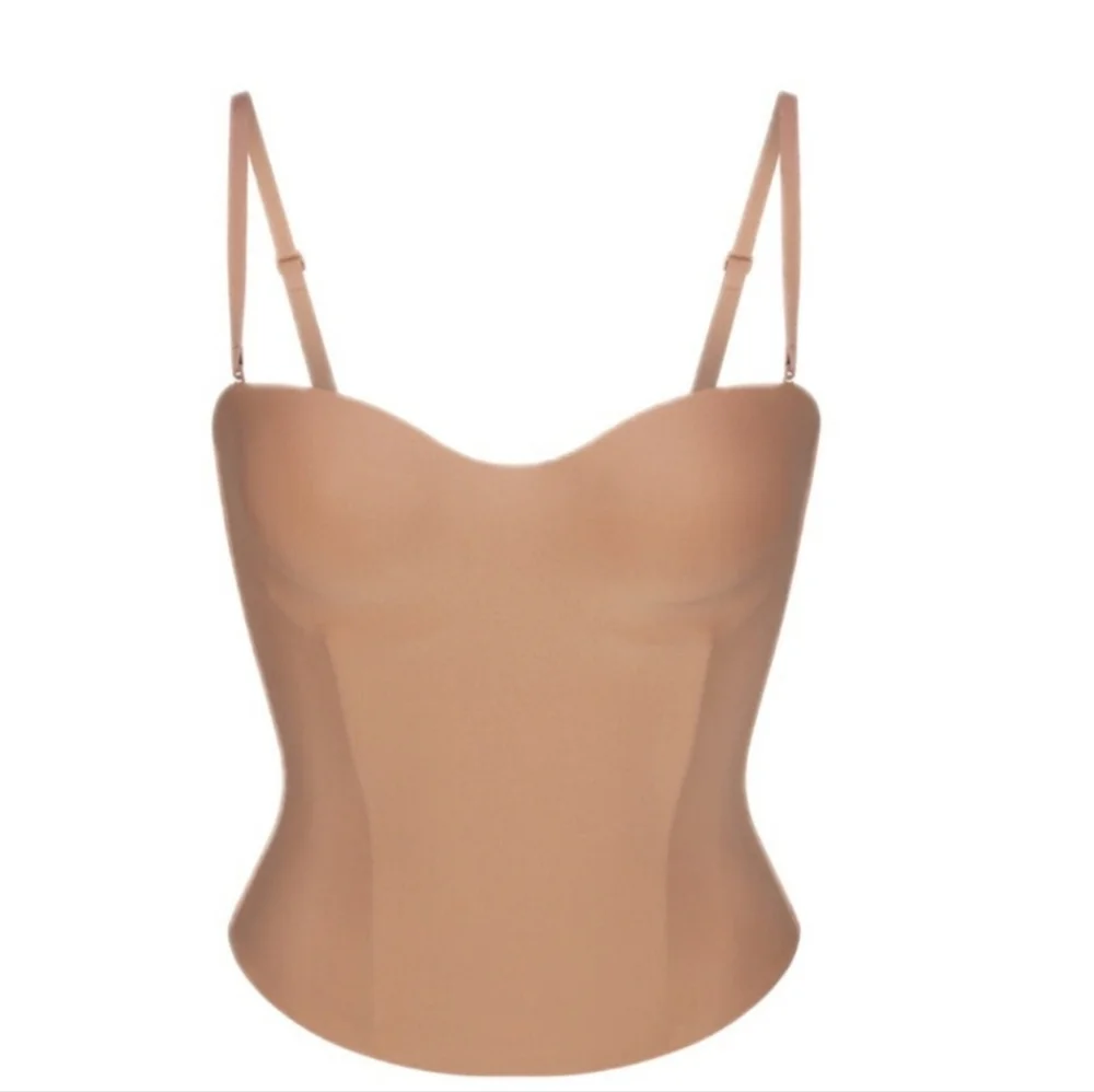 sienna SKIMS body waist | mid waist SKIMS corset | seamless In Color CLAY - Picture 7 of 7